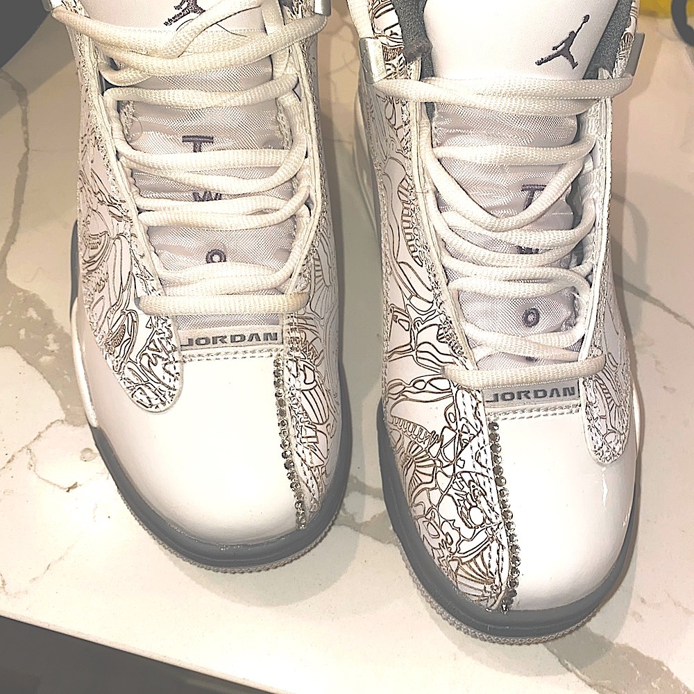 Jordan’s bling sneakers